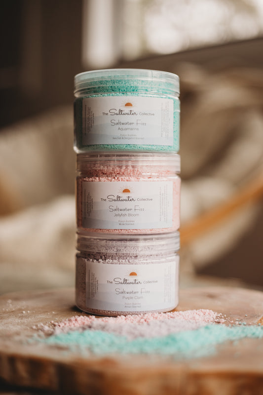 aquamarine turquoise sensory potion kit fizz 250g the saltwater collective