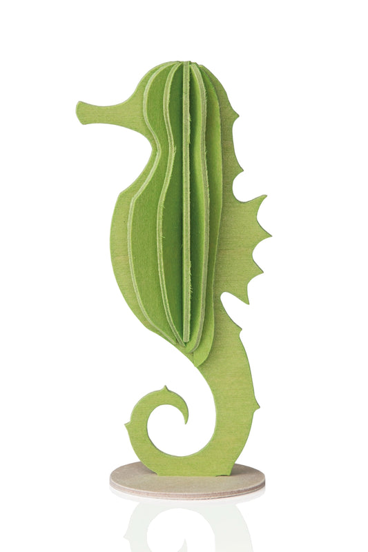 DIY Wooden Seahorse, Light Green