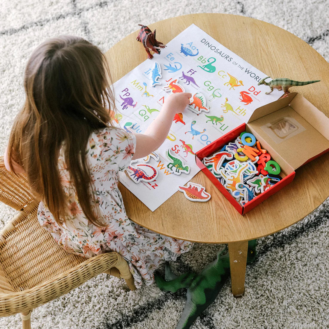 curious columbus Magnetic Dinosaurs & Letters