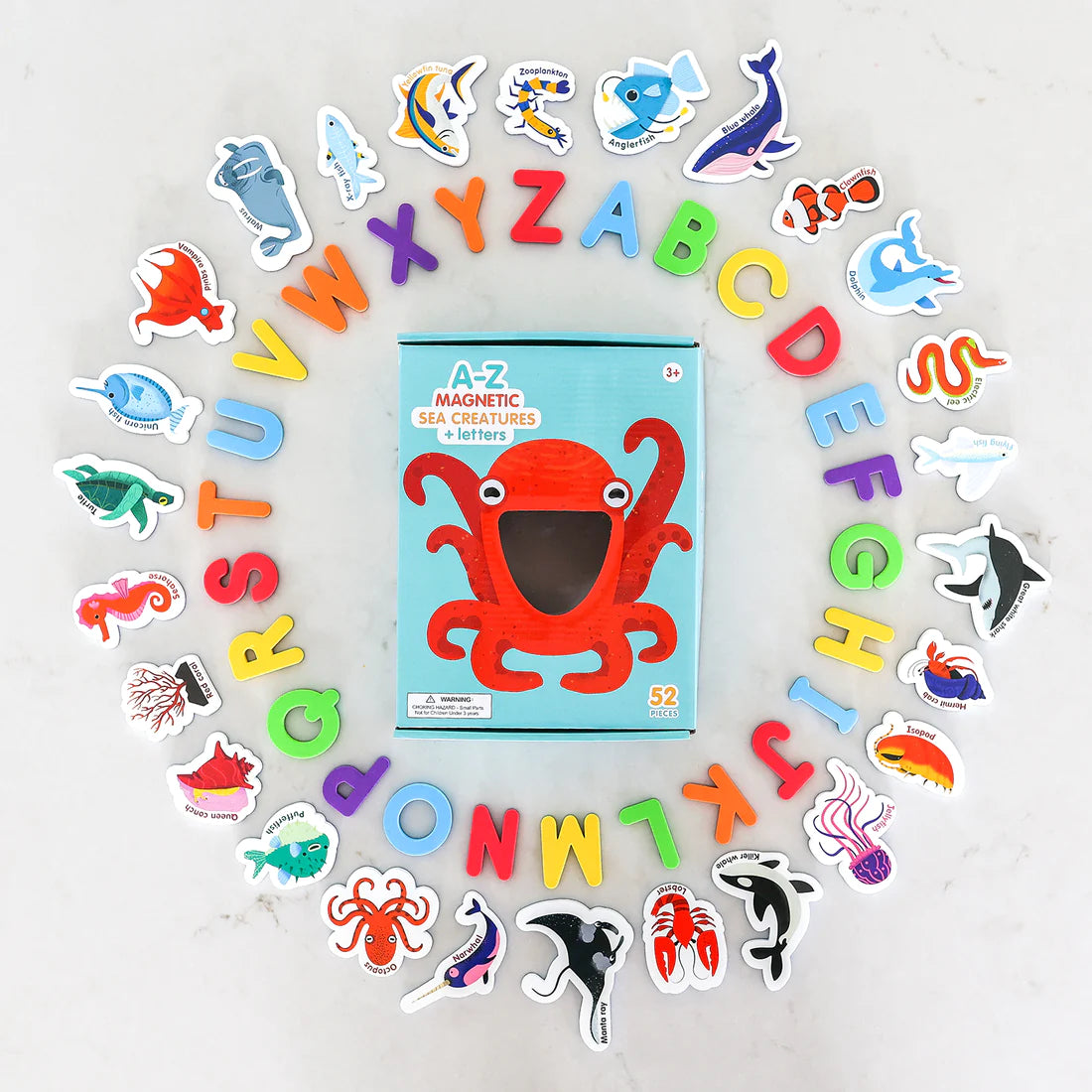 curious columbus Magnetic Sea Creatures & Letters