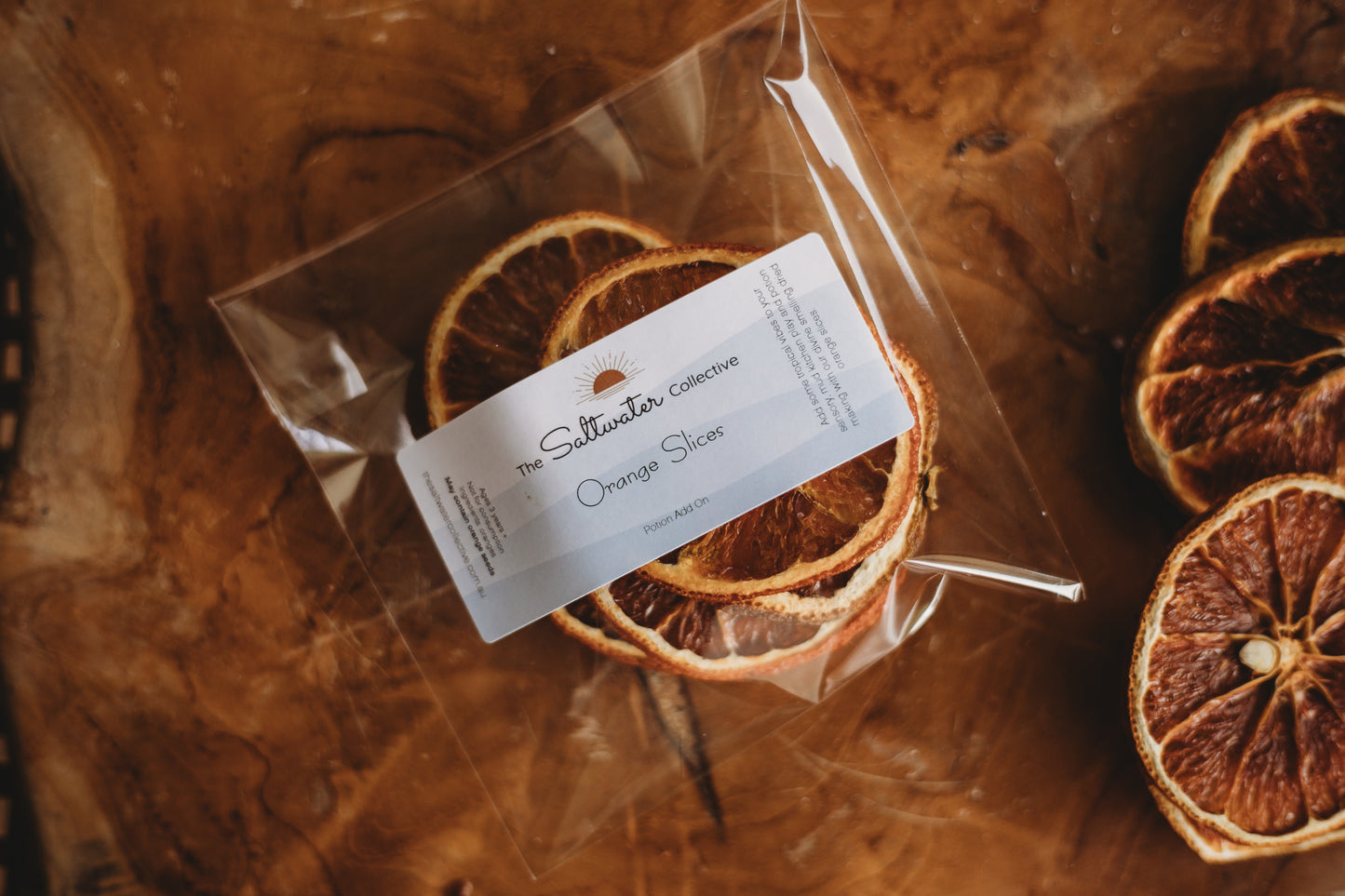 dried orange citrus slices potion sensory play the saltwater collective 