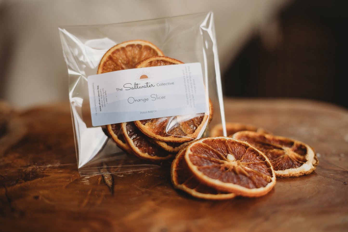 dried orange citrus slices potion sensory play the saltwater collective 