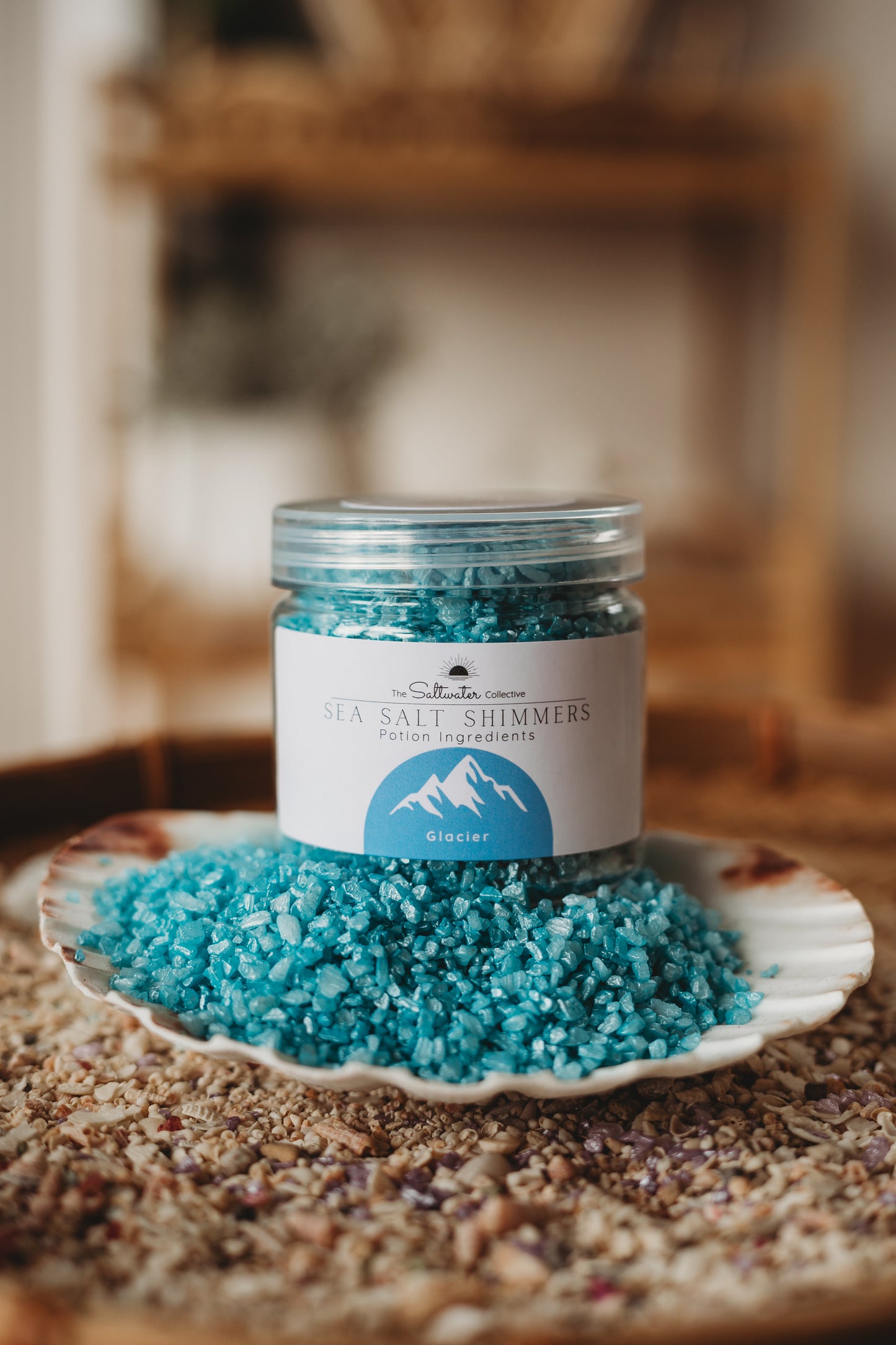Glacier - Light Blue Sea Salt Shimmers SMALL - Potion Play & Sensory Ingredients