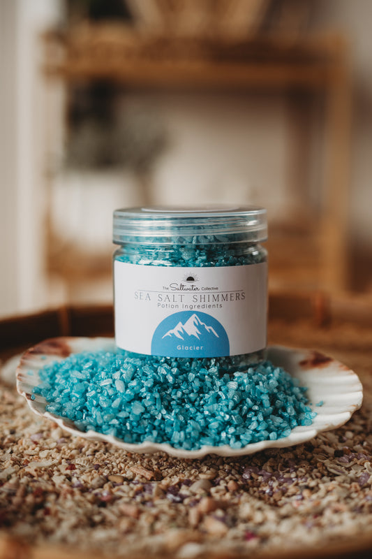 Glacier - Light Blue Sea Salt Shimmers SMALL - Potion Play & Sensory Ingredients