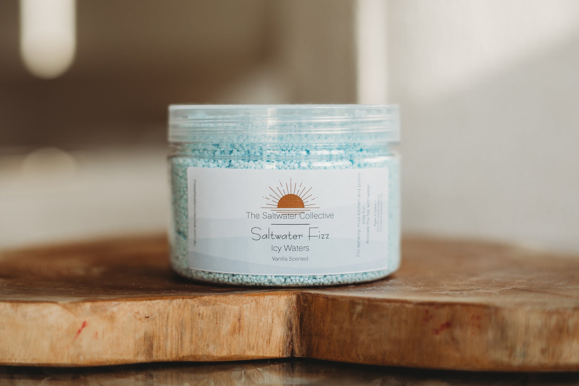 icy waters light pastel blue sensory potion kit fizz 250g the saltwater collective