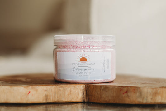 jellyfish bloom light pastel pink sensory potion kit fizz 250g the saltwater collective