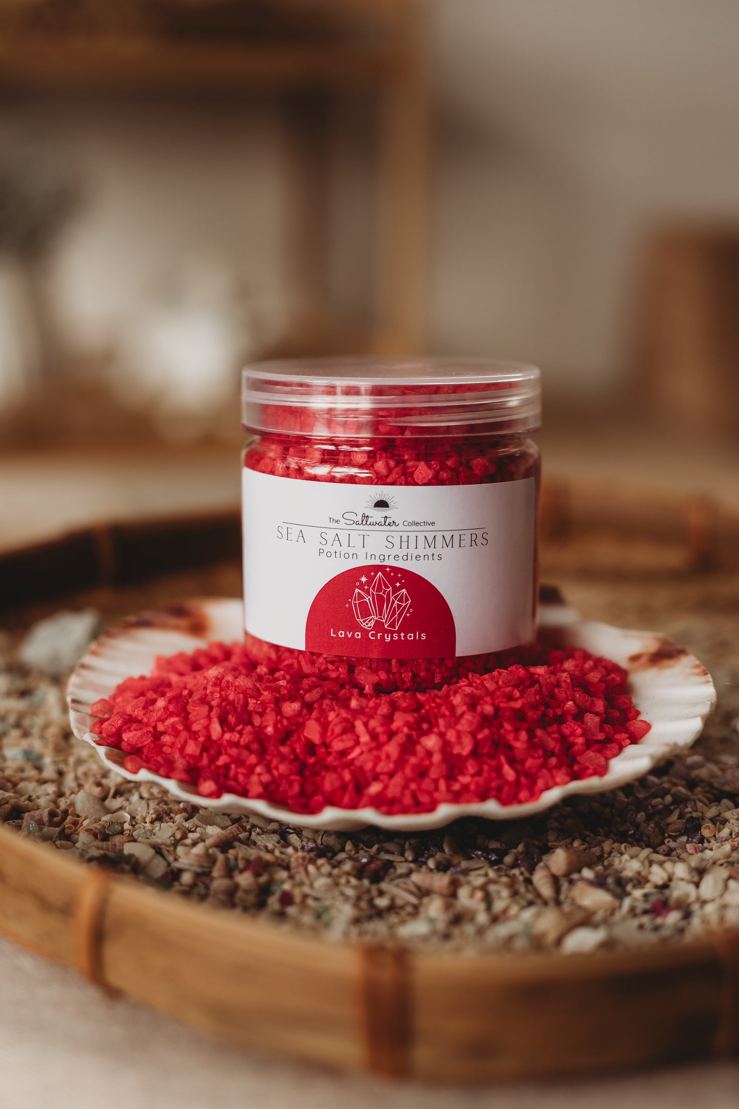 Lava Crystals - Red Sea Salt Shimmers SMALL - Potion Play & Sensory Ingredients