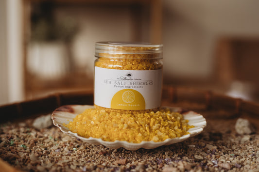 Lemon Squash - Yellow Sea Salt Shimmers SMALL - Potion Play & Sensory Ingredients
