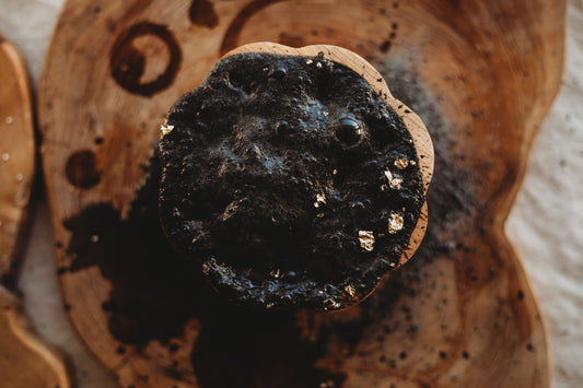 midnight zone black gold foil halloween sensory potion kit fizz 250g the saltwater collective bath bomb fizzy bubble