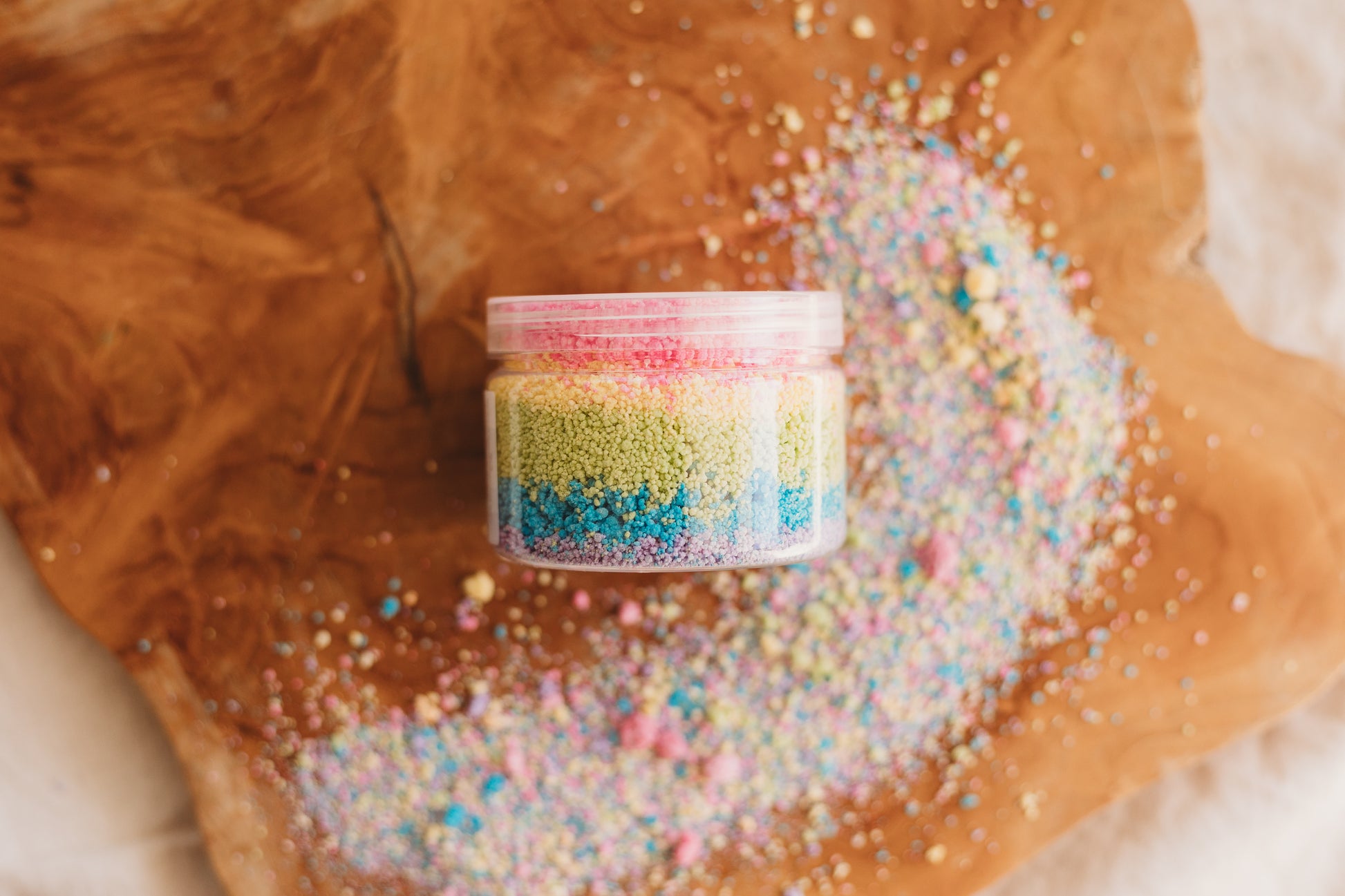 rainbow sensory potion kit fizz 250g the saltwater collective bath bomb fizzy bubble
