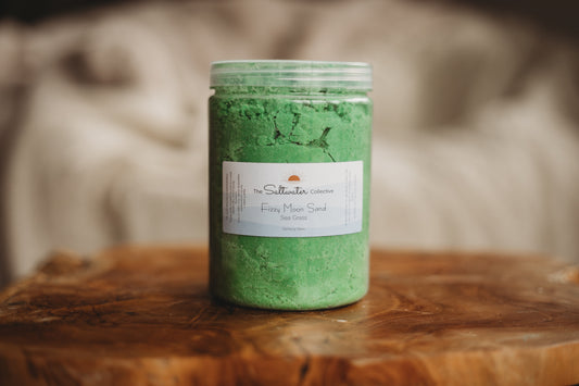 sea grass green fizzy moon sand sensory base the saltwater collective 