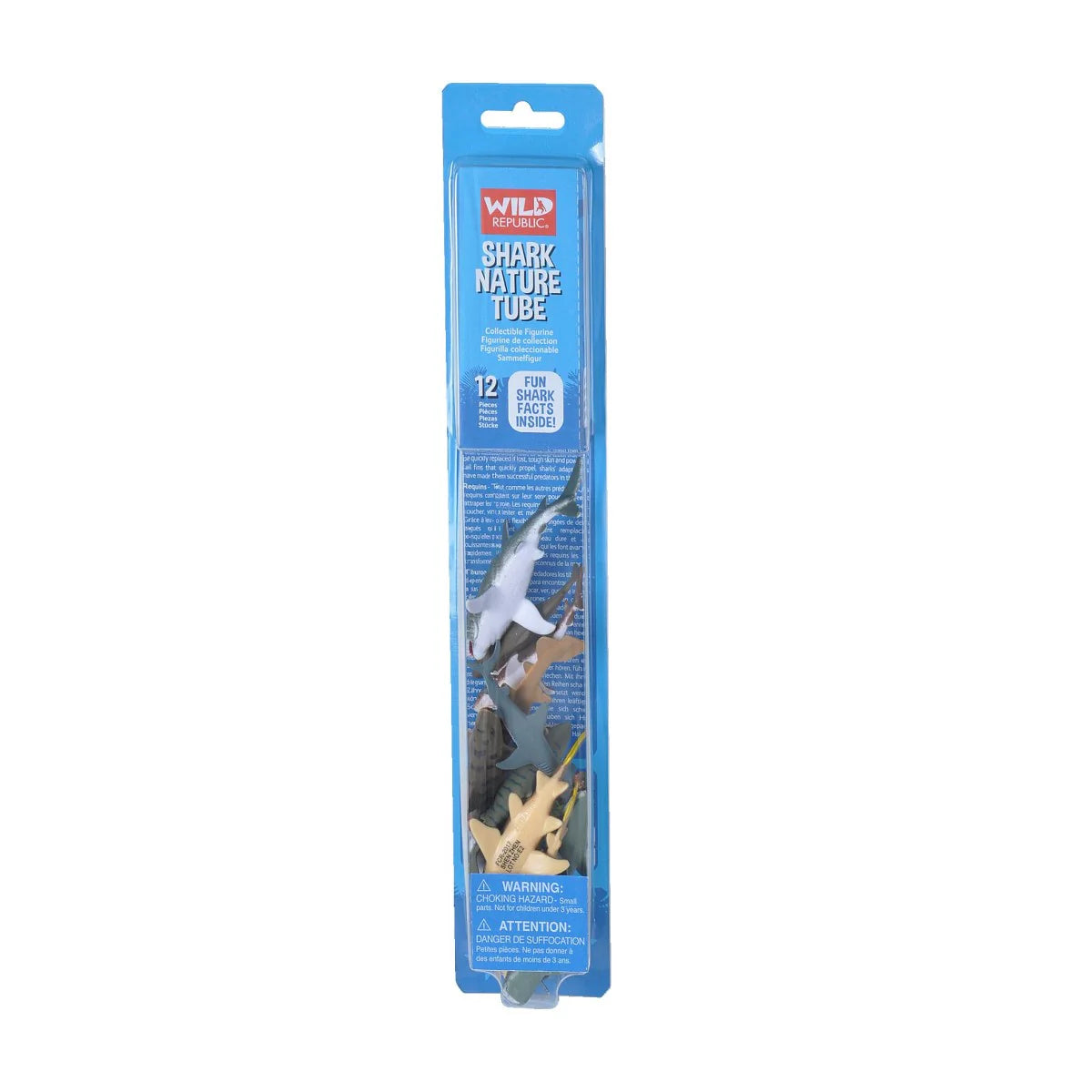 shark figures sensory play tray wild republic shark tube 