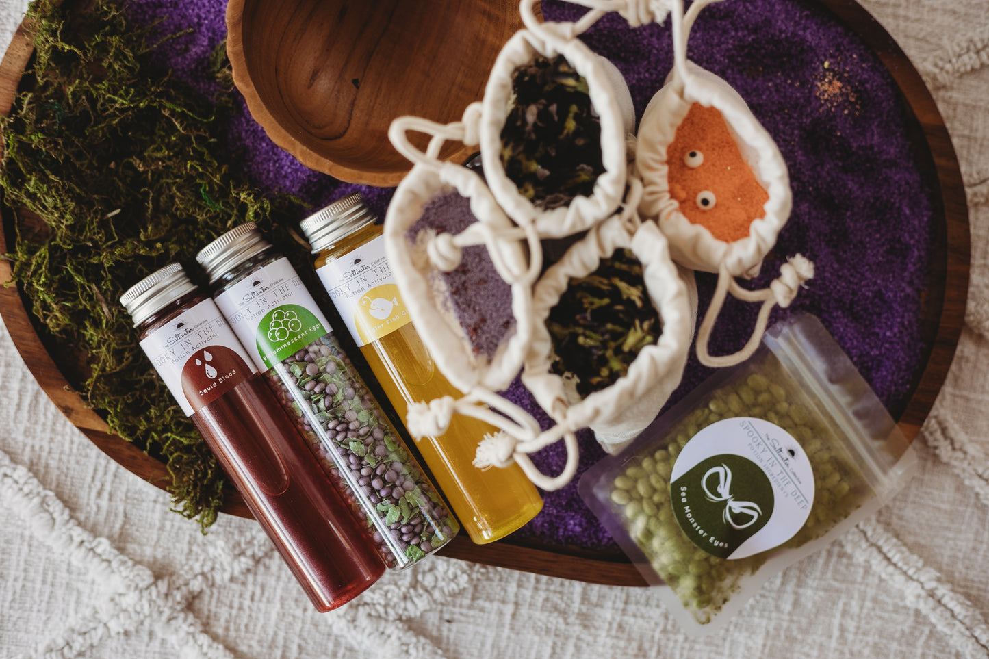 Spooky in the Deep Halloween Potion Kit - Large sensory play pouch