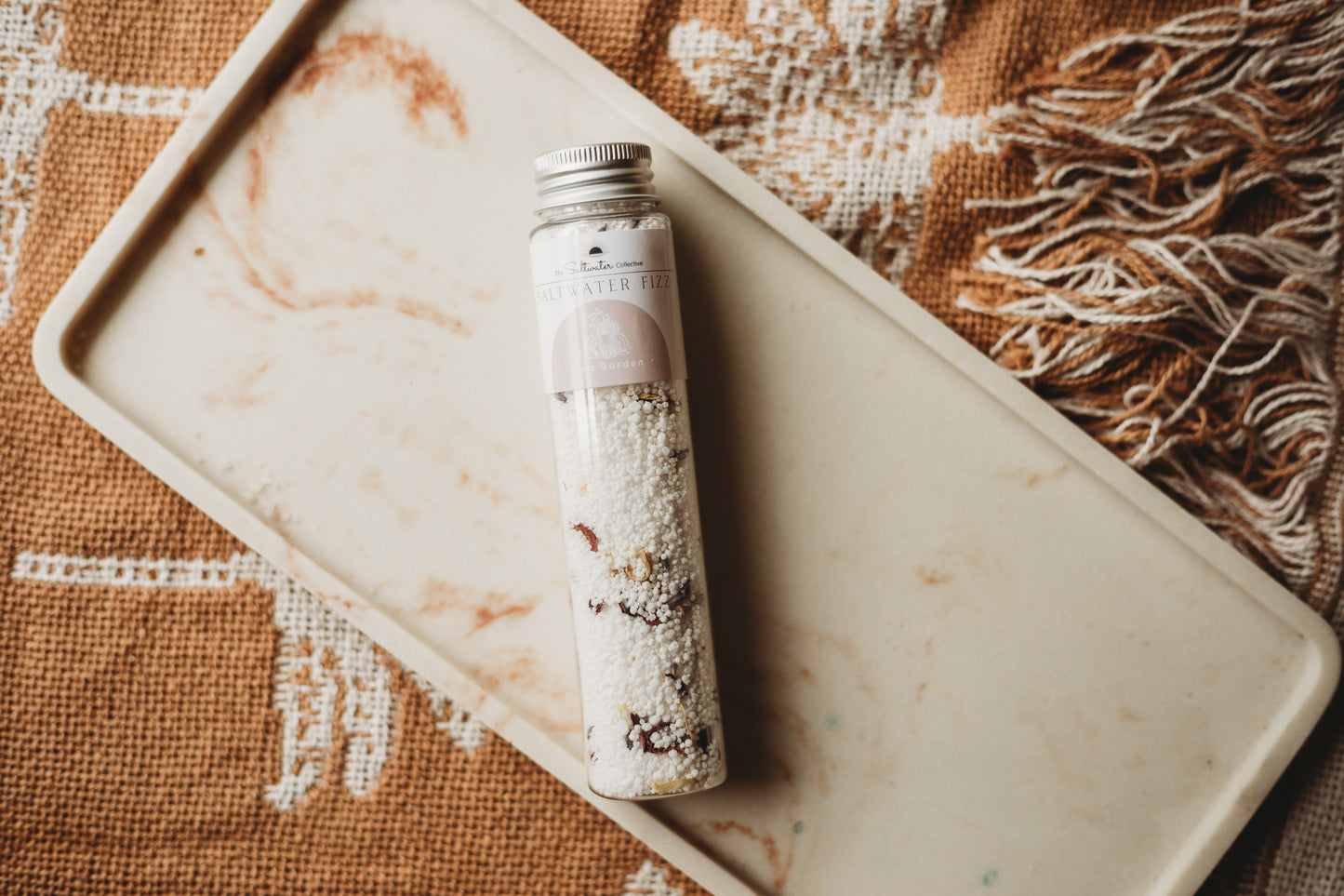 test tube saltwater fizz potion bubbles sea garden white botanicals rose sensory play 