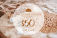 $50gift voucher gift card the saltwater collective