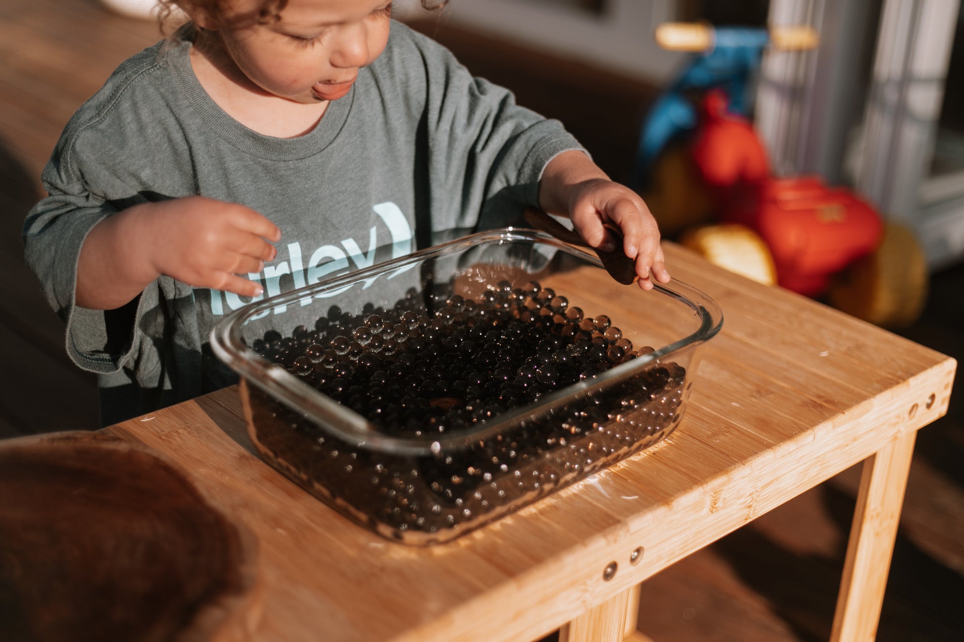 black water beads water marbles orbeez sensory play the saltwater collective