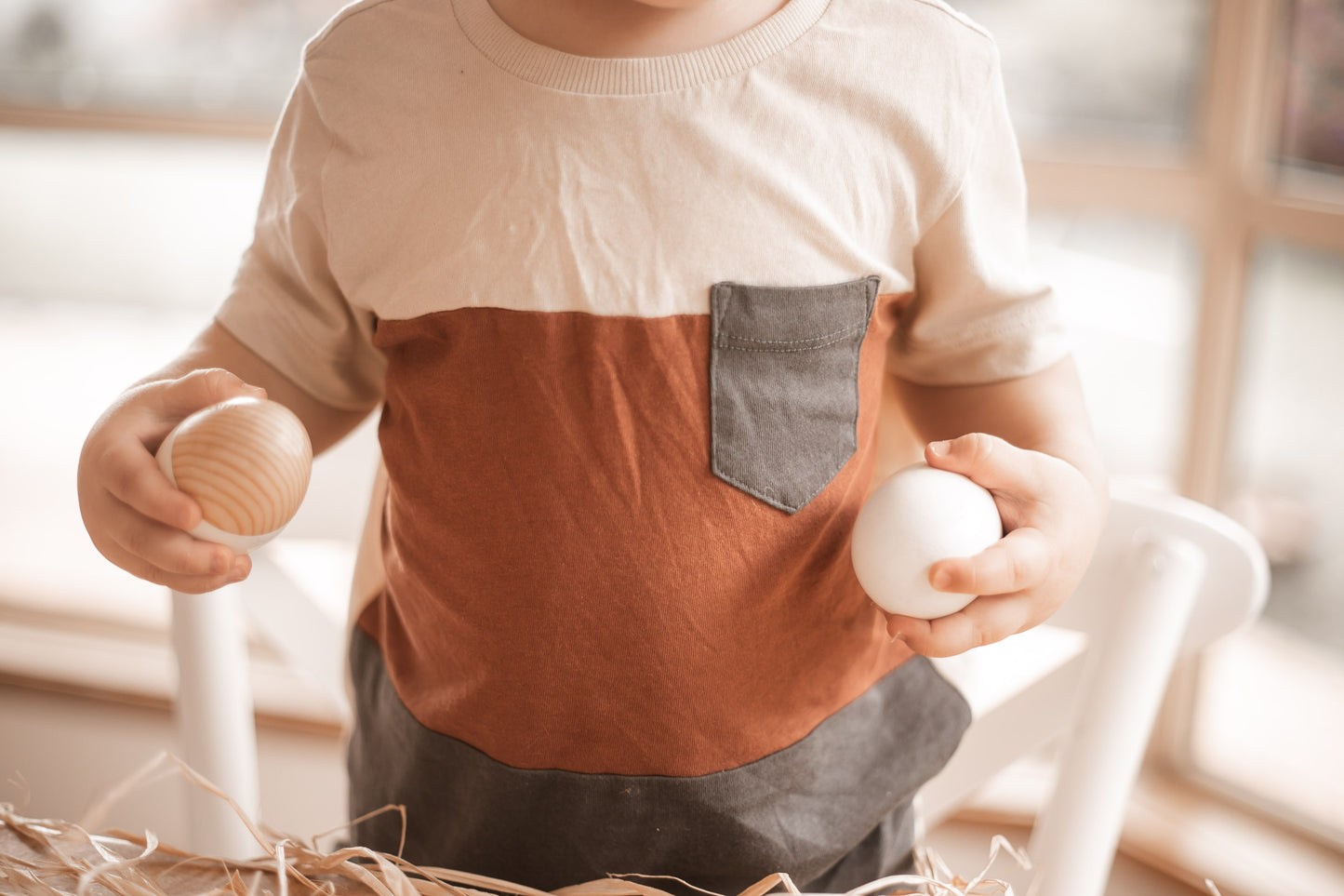 marching bambino Egg Shakers white