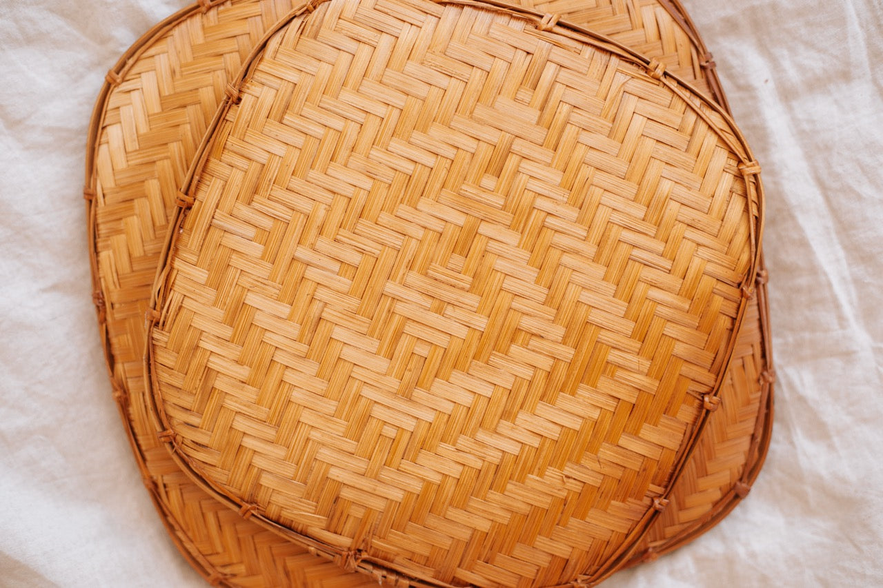 Bamboo Square Trays -set of 3