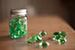 Acrylic crystal gemstones mini bottle loose parts play
