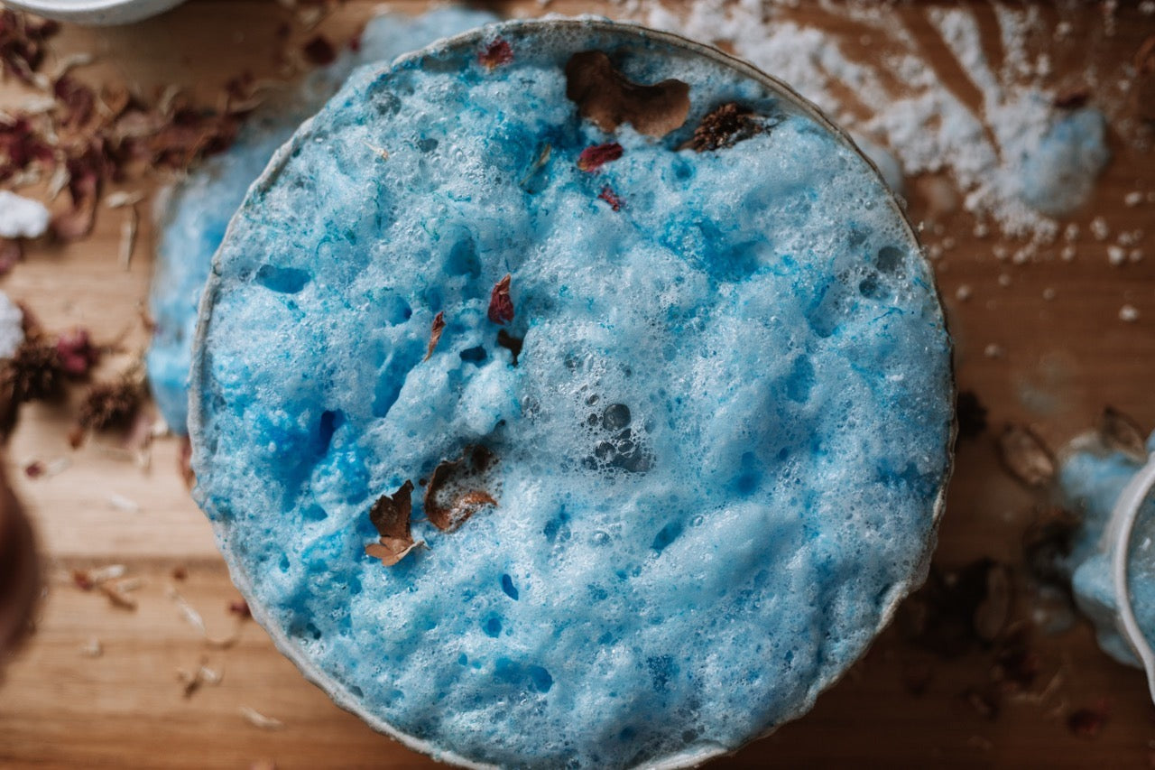ocean blue foam sensory potion kit fizz 250g the saltwater collective bath bomb fizzy bubble