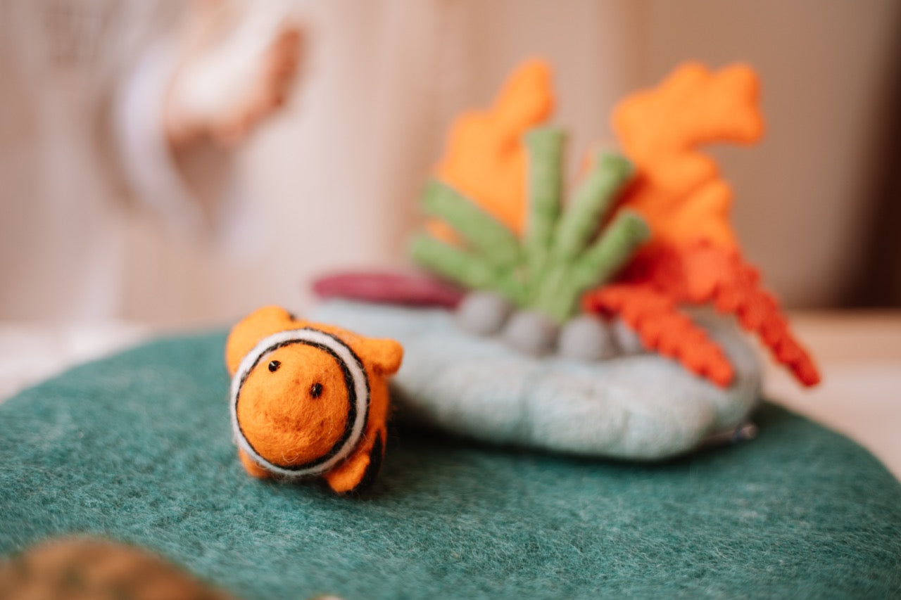 Felt Coral Reef with Clownfish