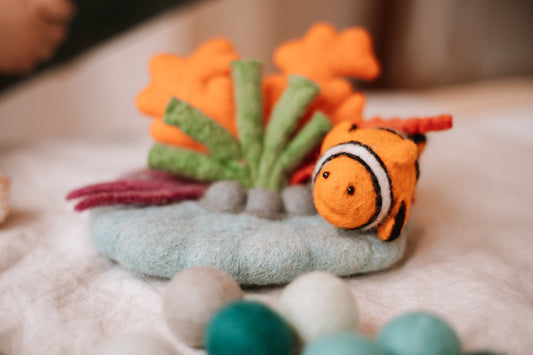 Felt Coral Reef with Clownfish