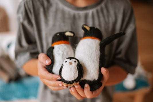 Felt Penguin Family set of 3