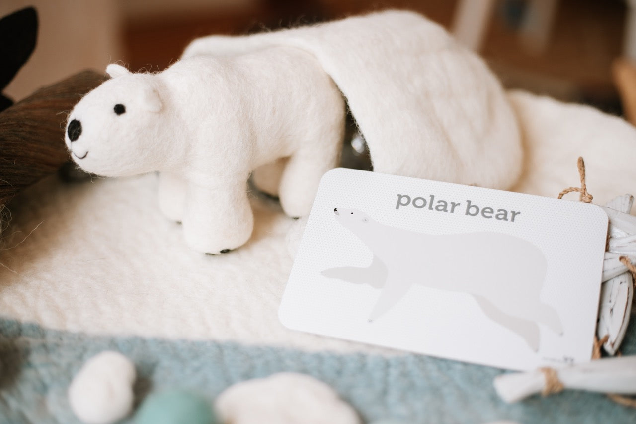 Felt Polar Bear Toy